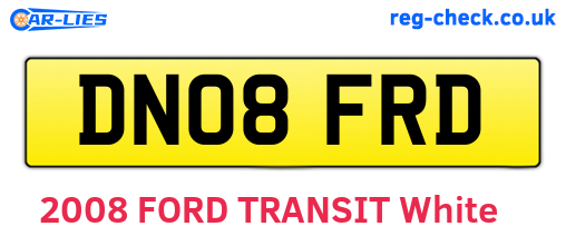 DN08FRD are the vehicle registration plates.