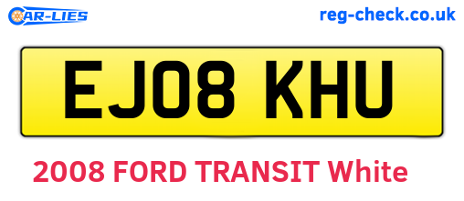 EJ08KHU are the vehicle registration plates.