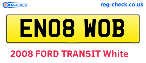 EN08WOB are the vehicle registration plates.