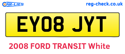EY08JYT are the vehicle registration plates.