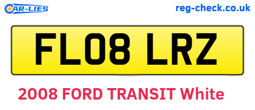 FL08LRZ are the vehicle registration plates.