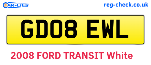GD08EWL are the vehicle registration plates.