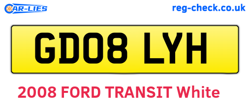 GD08LYH are the vehicle registration plates.