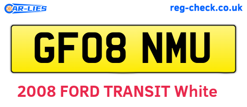 GF08NMU are the vehicle registration plates.