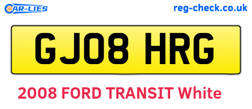 GJ08HRG are the vehicle registration plates.