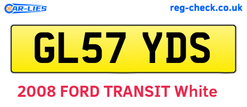GL57YDS are the vehicle registration plates.