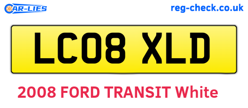 LC08XLD are the vehicle registration plates.