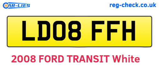 LD08FFH are the vehicle registration plates.