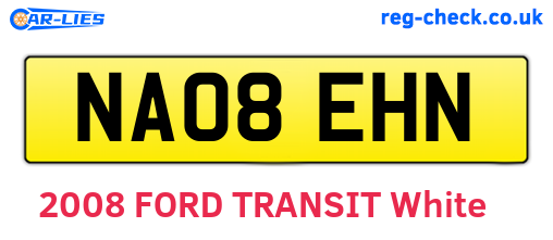 NA08EHN are the vehicle registration plates.