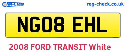 NG08EHL are the vehicle registration plates.