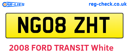 NG08ZHT are the vehicle registration plates.