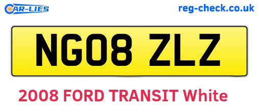 NG08ZLZ are the vehicle registration plates.
