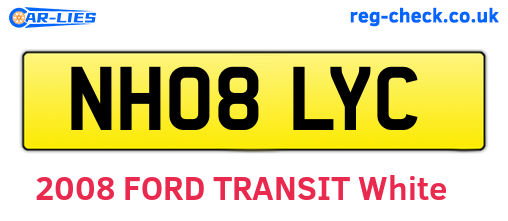 NH08LYC are the vehicle registration plates.