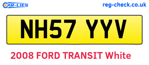 NH57YYV are the vehicle registration plates.