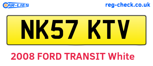 NK57KTV are the vehicle registration plates.