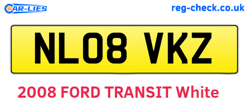 NL08VKZ are the vehicle registration plates.