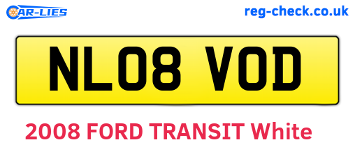 NL08VOD are the vehicle registration plates.