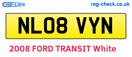 NL08VYN are the vehicle registration plates.