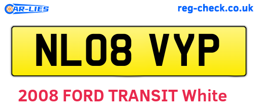 NL08VYP are the vehicle registration plates.