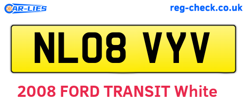 NL08VYV are the vehicle registration plates.