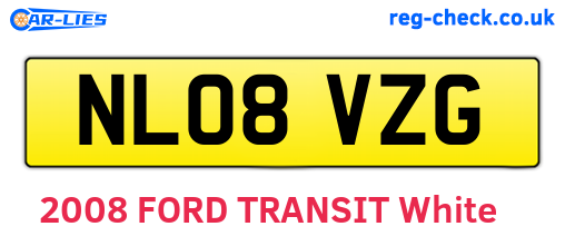 NL08VZG are the vehicle registration plates.