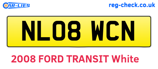 NL08WCN are the vehicle registration plates.