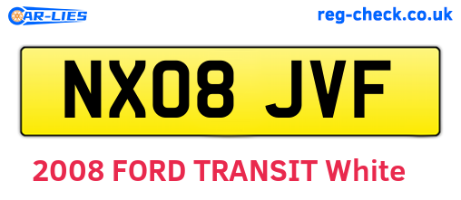 NX08JVF are the vehicle registration plates.