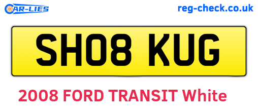 SH08KUG are the vehicle registration plates.