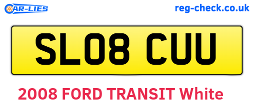 SL08CUU are the vehicle registration plates.