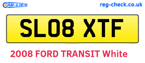 SL08XTF are the vehicle registration plates.