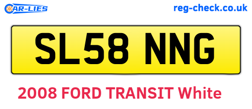 SL58NNG are the vehicle registration plates.