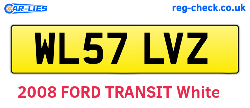 WL57LVZ are the vehicle registration plates.