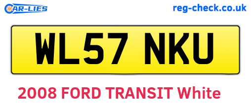 WL57NKU are the vehicle registration plates.