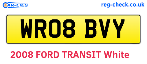 WR08BVY are the vehicle registration plates.