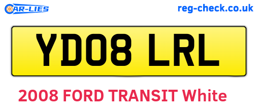 YD08LRL are the vehicle registration plates.
