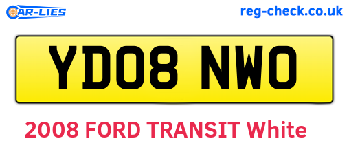 YD08NWO are the vehicle registration plates.