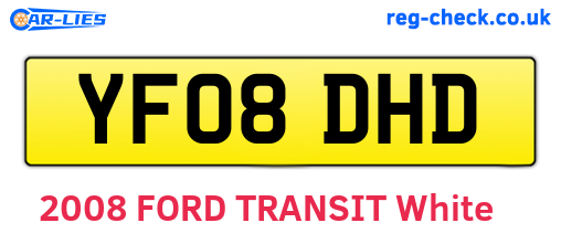 YF08DHD are the vehicle registration plates.