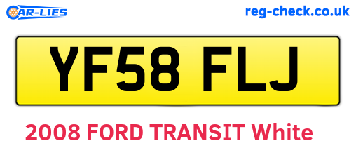 YF58FLJ are the vehicle registration plates.