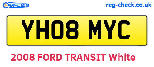 YH08MYC are the vehicle registration plates.