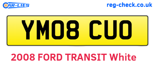 YM08CUO are the vehicle registration plates.