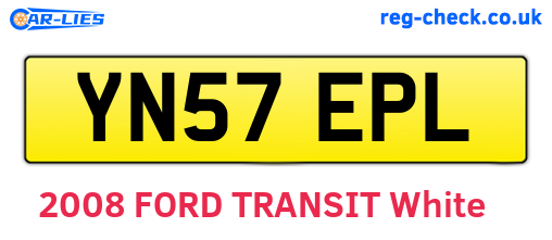 YN57EPL are the vehicle registration plates.