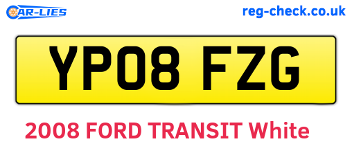 YP08FZG are the vehicle registration plates.