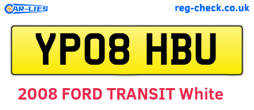 YP08HBU are the vehicle registration plates.