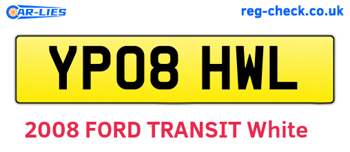 YP08HWL are the vehicle registration plates.
