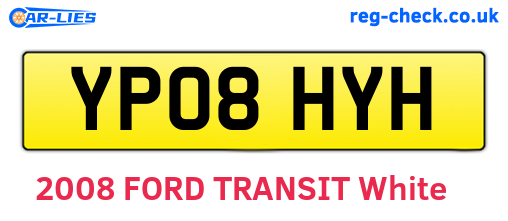 YP08HYH are the vehicle registration plates.