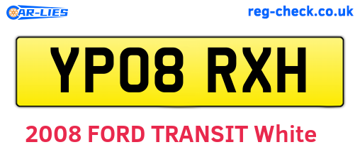 YP08RXH are the vehicle registration plates.