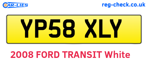 YP58XLY are the vehicle registration plates.