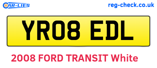 YR08EDL are the vehicle registration plates.