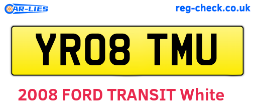 YR08TMU are the vehicle registration plates.