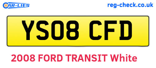 YS08CFD are the vehicle registration plates.